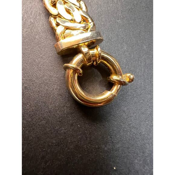 Moda Al Massimo White Cubic Zirconia Gold Over Bronze Designer Bracelet - Picture 12 of 16